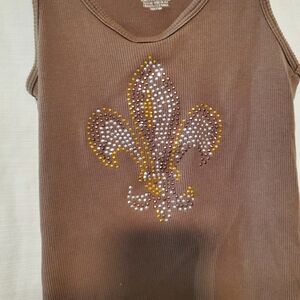 Brown tank top